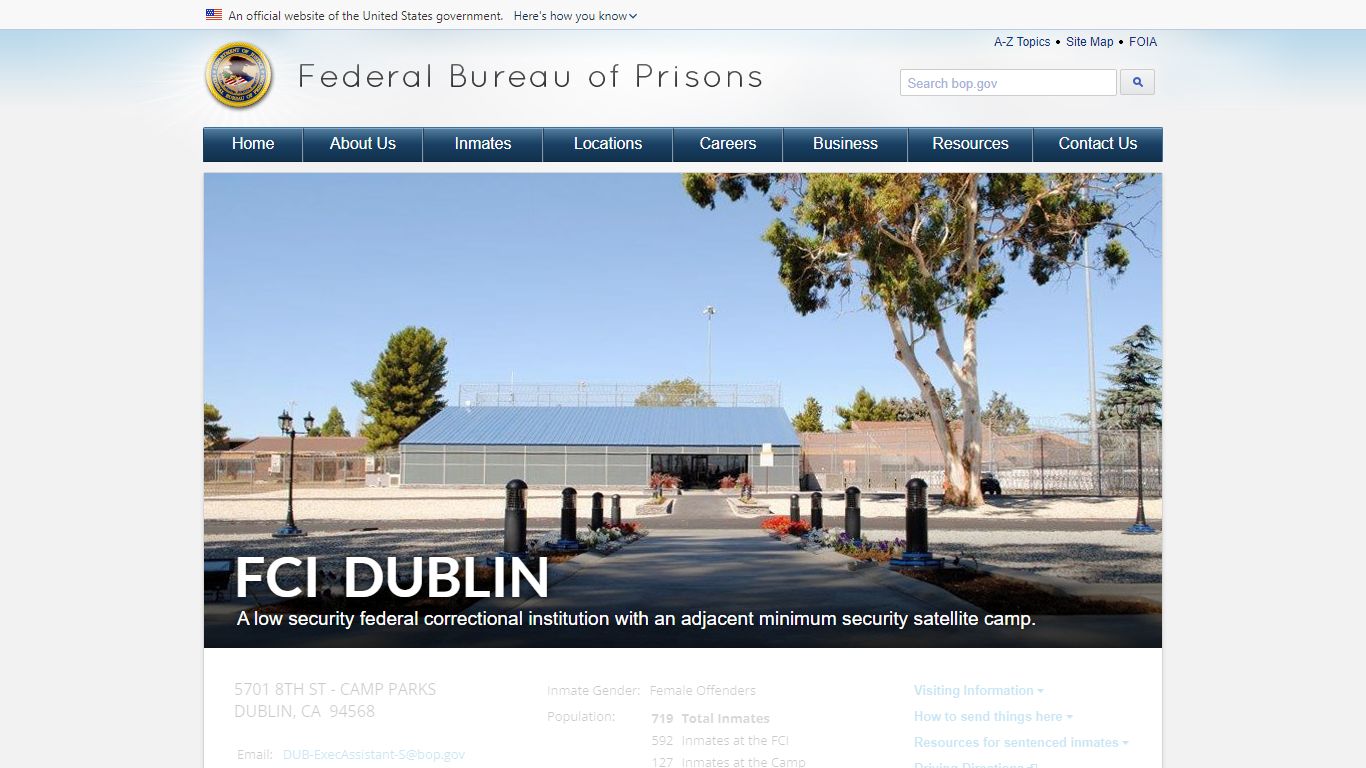 FCI Dublin - Federal Bureau of Prisons